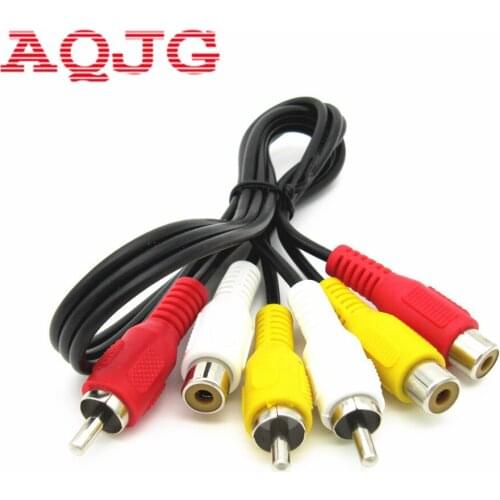 15ft 3RCA Male to Female Extension Audio Composite Component Video Cable DVD AQJG