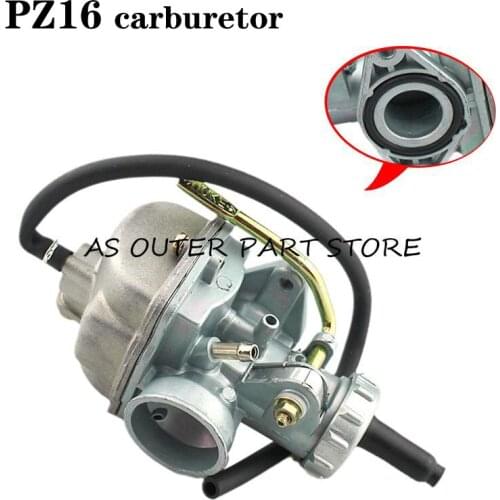 PZ16 Carb 16mm Carburetor For 50cc 70cc 90cc 110cc Engine Dirt Pit Trail Motor Bike Go Kart ATV Quad
