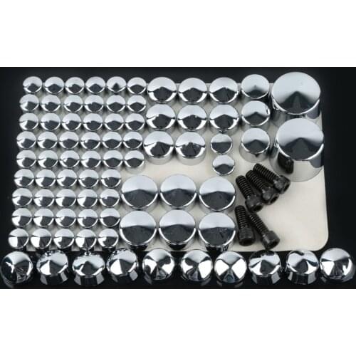 Chrome Bolt Toppers Kit for 2007-2013 Harley Davidson Softail Twin Cam models