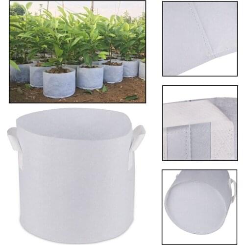 Round Fabric Pots Plant Vegetable Pouch Root Container Grow Bag Aeration Pot Container