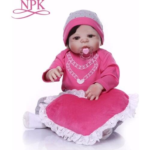 Bebe doll Reborn 57CM Full Body silicone doll Girl Reborn Baby Doll NPK Bath Toy Lifelike Newborn Princess victoria Bonecas Men