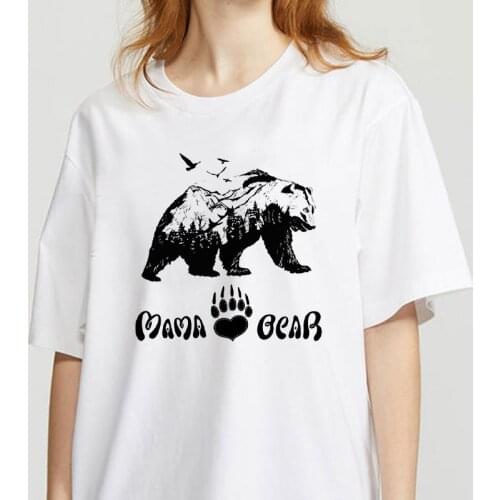 Fashion Women T-Shirt Animal Protection Harajuku short-sleeved printed T-shirt Soft Casual White T shirts Camisa Print T-shirt