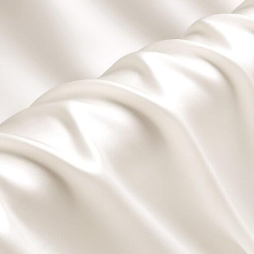 Natural Mulberry Stretch Satin (90% Silk+10% Spandex)16 19m/m Thick 42.5" ( 108cm) 55" (140cm) Width Plain White Silk Fabric