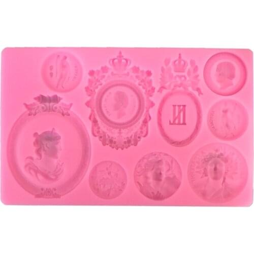 2021 New 3D Human Head Moulds Portrait Silicone Mould for DIY Craft Homemade Soap Statue