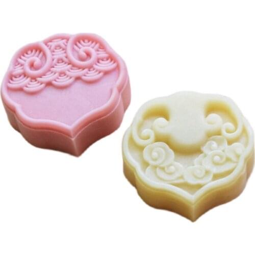 DIY New Product Moon Cake Mould, National Tide Wind Wishful Auspicious Clouds 75g Three-dimensional Plastic Food Hand Mould