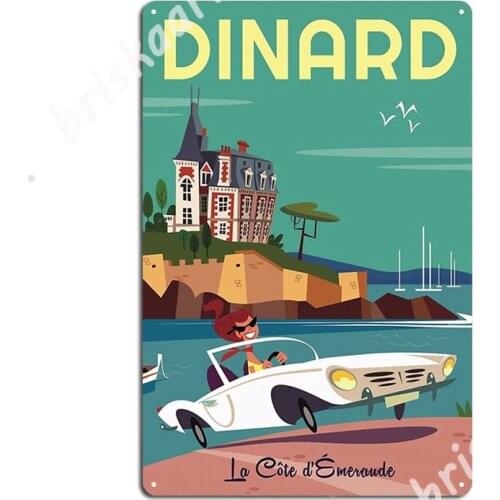 Dinard Poster Metal Signs Cinema personalized Plaques Cinema Kitchen Tin sign Posters