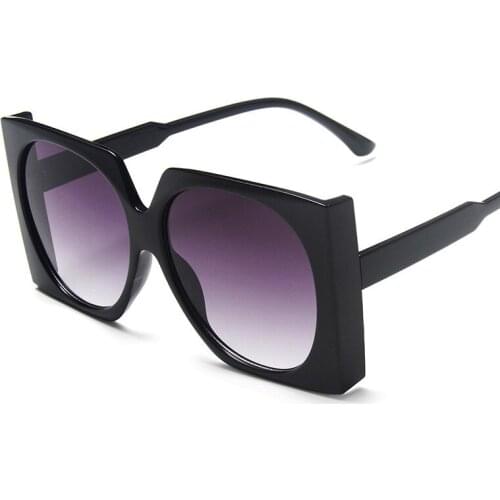 Big Square Sunglasses Women 2020 Luxury Brand Designer Retro Clear Sun Glasses For Female Oversized Black Shades oculos UV400