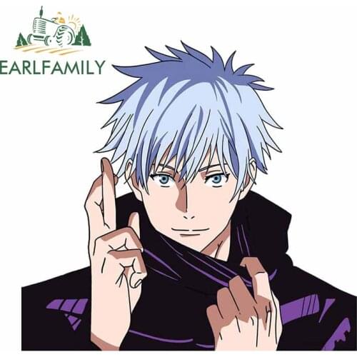 EARLFAMILY 13cm For Jujutsu Kaisen Car Stickers Vinyl Material Decal Graffiti Sticker Motorcycle Bumper Waterproof Decoration