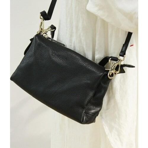 Casual Women Messenger Bag 2021 Genuine Leather Purses Female Bags Designer Small Square Shoulder Crossbody Bag Bolsa Feminina