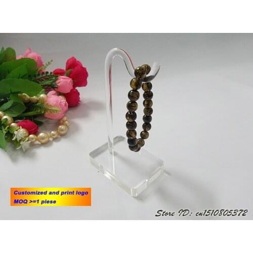 Clear Acrylic Bracelet Chain Holder Ankle Hanger Stand Jewelry Display Rack Shelf Organizer Showcase