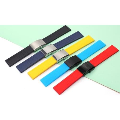 High-quality Black Blue Red Yellow Watchband Bracelet For Breitling Strap Navitimer Avenger Logo on Tools 22mm Watch Band