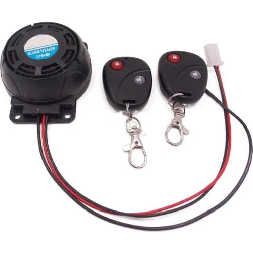 Motorcycle Alarm Moto Anti-theft Protection System Motorbike One Way Remote Control Alarm Universal DC 12V Scooter Security Horn