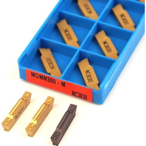 10PCS MGMN150 MGMN200 MGMN300 MGMN400 NC3020 NC3030 PC9030 grooving tool CNC slotted carbide metal turning lathe tools