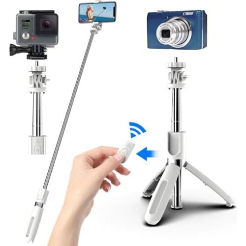 Universal 4 In1 Wireless Bluetooth Selfie Stick Tripod Foldable Tripod & Monopods For SmartPhones Gopro Sports Action Camera