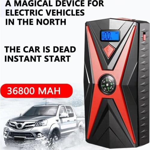 Universal Car Emergency Booster Power Bank Automobile Starting Device 600A 12V 36800mAh Battery Jump Starter Portable Charger