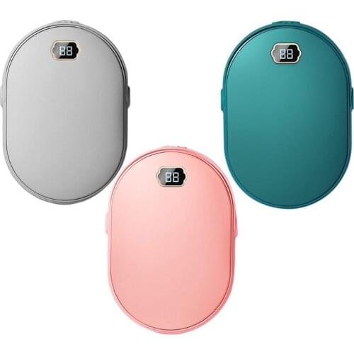 10000mAh USB Rechargeable Electric Hand Warmer Winter Double-Side Heating Mini 5V Long- Pocket Power Bank 2 In 1