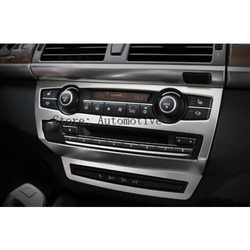 For BMW X5 E70 2009-2013 Inner Middle Console Panel Cover Trim 2pcs