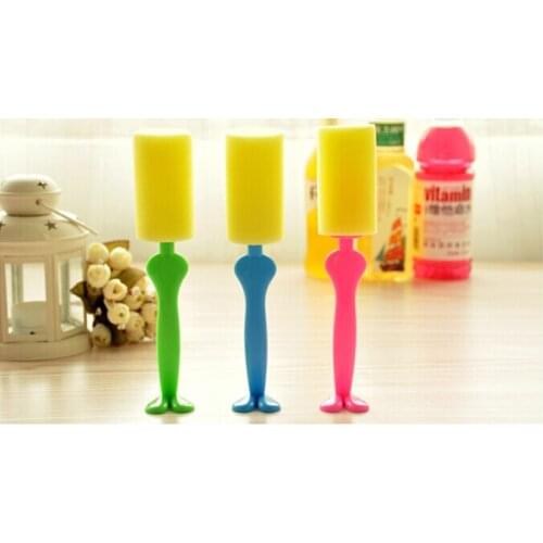 1PC Creative Mr Gentleman Useful Sponge Brush Bottle Cup Glass Washing Cleaning Kitchen Item Cleaner Tools for Dish OK 0157