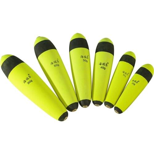 1pc Buoyancy 10g-80g Foam Fishing Float Floating EVA Elastic Boya Rock Fishing Float Buoy Fishing Bobber Boia Flotador Tackle