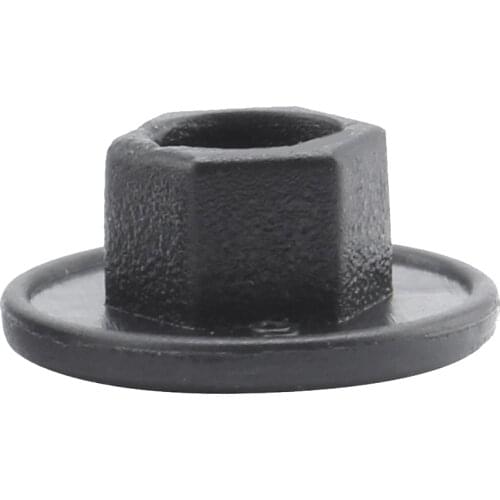 10pcs M6 Bolt Nut Protection Caps Hex Hexagon Plastic for Bike Headset Black