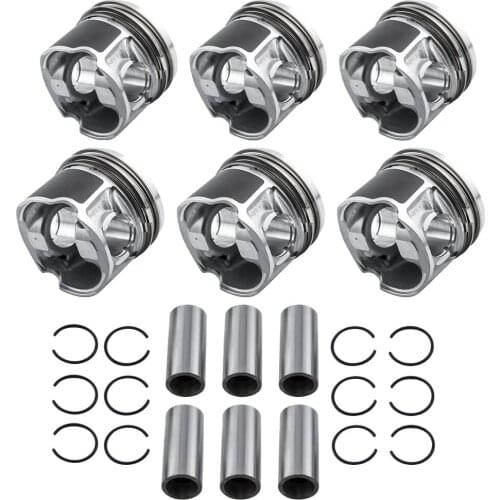 6pcs Pistons Rings 83.01mm STD for VW Touareg for Audi A4 A5 A7 Q5 Q7 VW 3.0L Diesel
