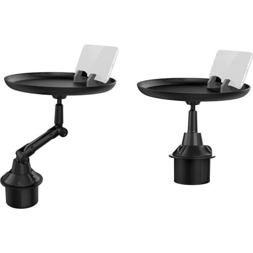 Car Dining Tray Easy To Install Adjustable Design Car Cup Holder Cup Holder Mobile Phone Holder Small Objects Tableware