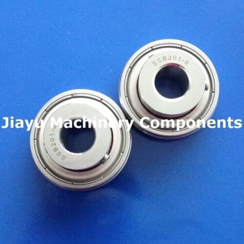 Free Shipping 2 PCS SSB201-8 Bearings 1/2 Stainless Steel Mounted Insert Ball Bearings SSSB201-8