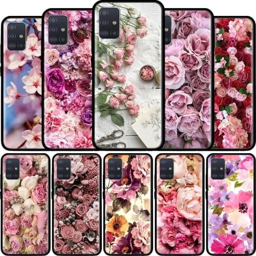 Prime Flowers Case for Samsung Galaxy A71 A51 5G A21s M31 M30s A91 A41 A31 A21 A11 M51 M21 Funda Capa