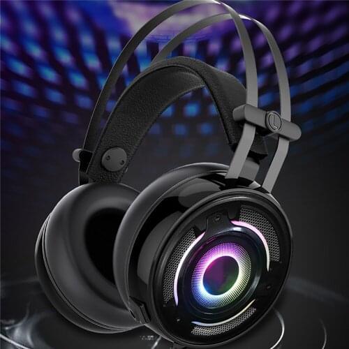 For XBox One Gaming Headphone Leather Retractable Headset with Microphone for PS4 for Nintend Switch/Lite/ PC/ Tablet/ Phone