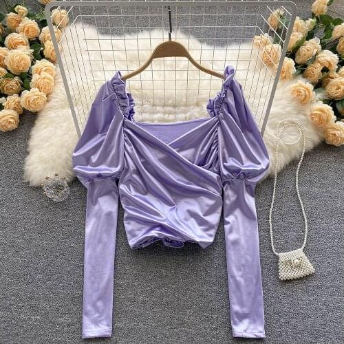 Атласные блузки Foamlina China At AliExpress