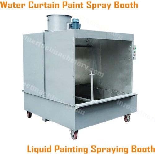 Water Curtain Water Recycled Manual Liquid Painting Spraying Booth Small Production Liquid Coating Booth Machine Manual Liquid