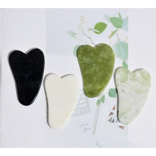 Guasha Massage Board Natural Jade Stone Gua Sha Scraper Beauty Tool Health Care Meridian Scraping Plate Lose Weight Massager