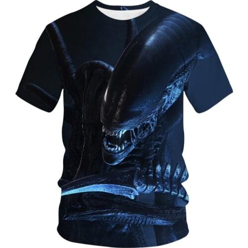 New Alien T-Shirt Game Movie 3D Print Streetwear Men Women Fashion O-Neck Short Sleeve T Shirt Predator Hip Hop Tees Tops Unisex