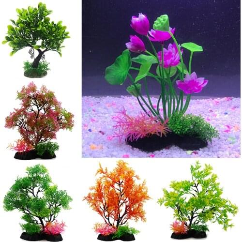 Factory Direct Sales Aquatic Plant Aquarium Decor Simulation Aquatic Plant New Fish Tank Plastic Water Grass Decorative