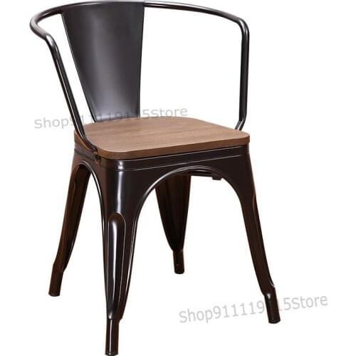 Northern Europe Simple Modern Creative Iron Art Dining Chair Leisure Chair Dining Chair Cafe Bar Small Household Chair
