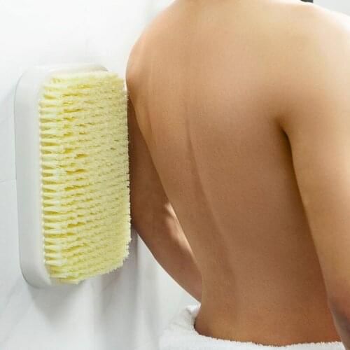 Body Back Rubbing Brush Back Exfoliating Stain Removal Scrub Wall Mounted Massage Brushes Wash Bathroom Cleaning Tool