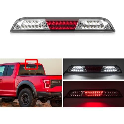 Led High-Mount Third Brake/Stop Light Assembly White Red For Ford F-150 15-20 F-250 F-350 F-450 Super-Duty 17-21 Ranger 19-21