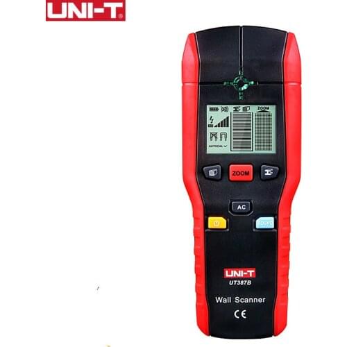 UNI-T UT387B Wall Scanners Ferrous Meters Non-ferrous Metal Detectors Copper Wood Metal Detector Flashing LED Light Indication