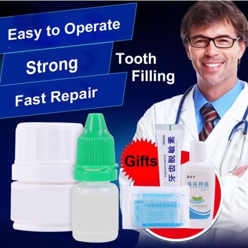 Temporary Tooth Glue Filling Teeth Dental Kit Tool Material Medical Caries Decay Repair Cure Retainer Resin Replacement Filler