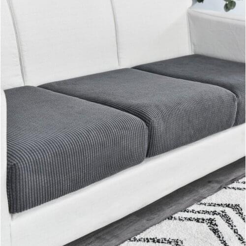 Multi Sizes Sofa Cushion Seat Cover High Elastic Polar Fleece Seat Cushion Protective Cover Pet Cat Anti-scratch Couch Cover