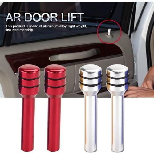 2PCS Car Aluminum Alloy Door Lift Car Door Button Car Safety Door Lock Button Status Button Car Door Lift Door Lock Pins