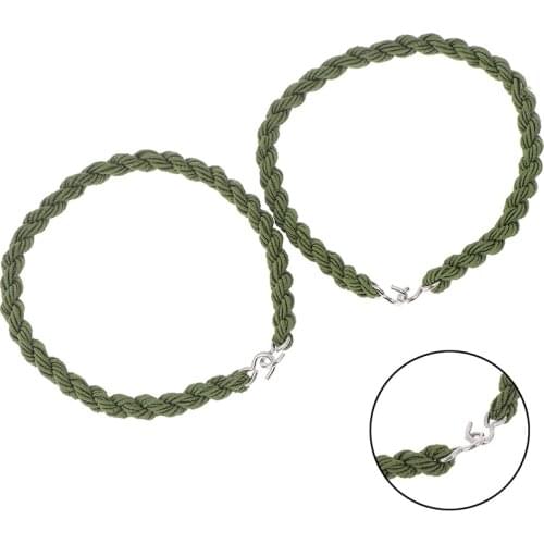 HOT!2Pcs Tactical Army Leggings Elastic Rope Trouser Leg Strap Riding Boot Rubber Band Army Green