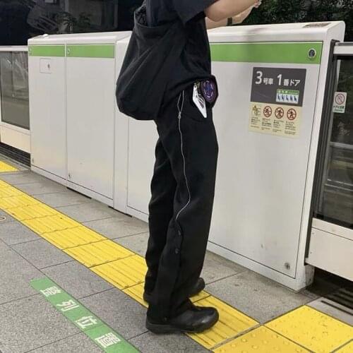 2021 Men Women Hair Stylist Original Functional tooling unique cut casual Trousers zipper button Pants plus size costumes 27-46