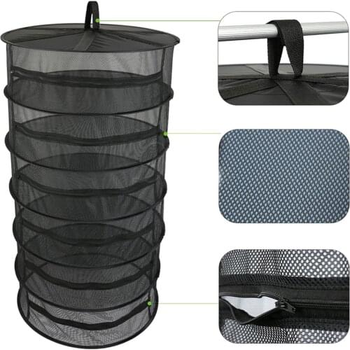 4/6 Layers Plant Drying Net Breathable Durable Closed Pull Rack Plant Covers Garden Supplies For Herbs Flowers Buds Plants