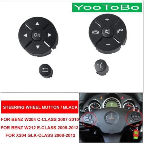 Car Multi-Function Steering Wheel Button Phone Key Control For Mercedes Benz W207 W212 E-Class E200 E260 E300 X204 GLK300 08-12