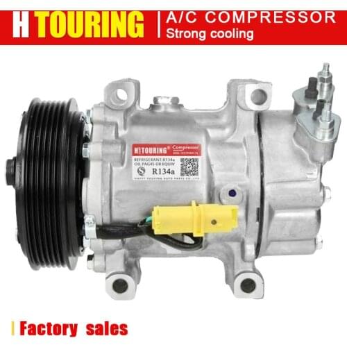 Sd6v12 A/C compressor For Peugeot 206 307 Citroen C2 C3 9646273880 9655191580 9655421780 9659231580 9682930280 9684480180 1430