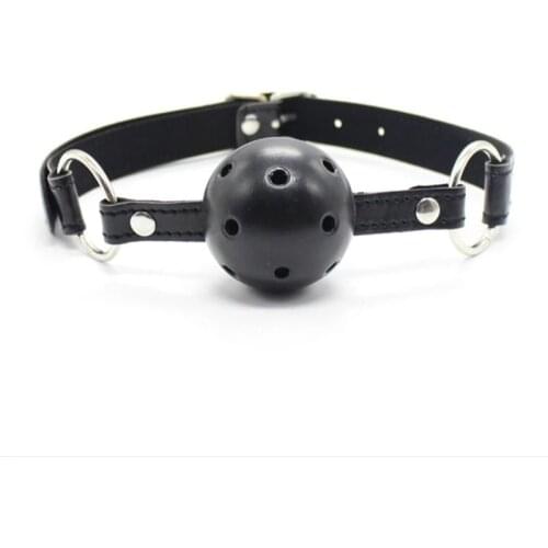 Soft and safe silicone open mouth gag ball Bdsm bondage slave ball gag fun sex toy suitable for female couples adult sex games