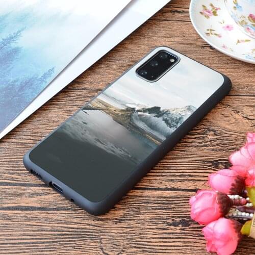 For Samsung Galaxy Iceland From Above Landscape Photography Print Soft Matt Phone Case