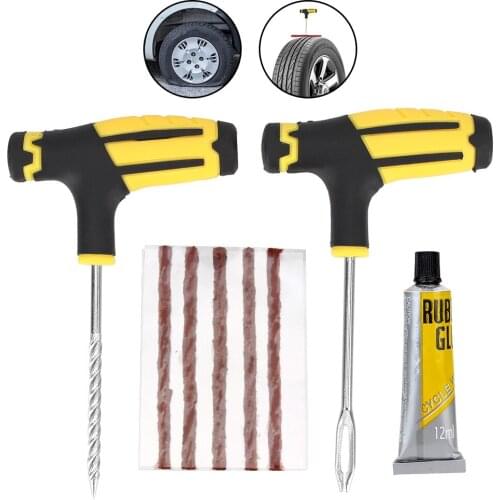 Studding Tool Set Tire Repair Kit Auto Bike Tubeless Tire Cement Tool Car Tire Repair Tool Car Accessories Practical Hand Tools