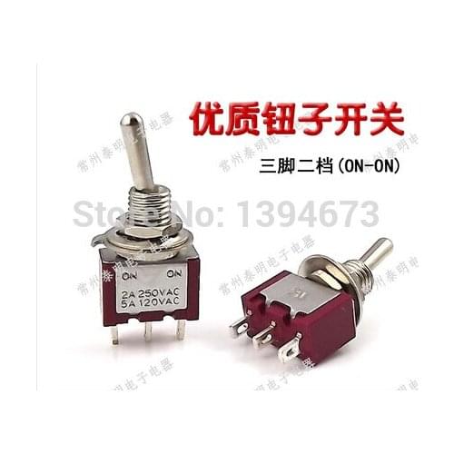 HOT NEW IC 250V2A/5A Band 2 3 feet rocker rocker switch MTS 102 toggle switch